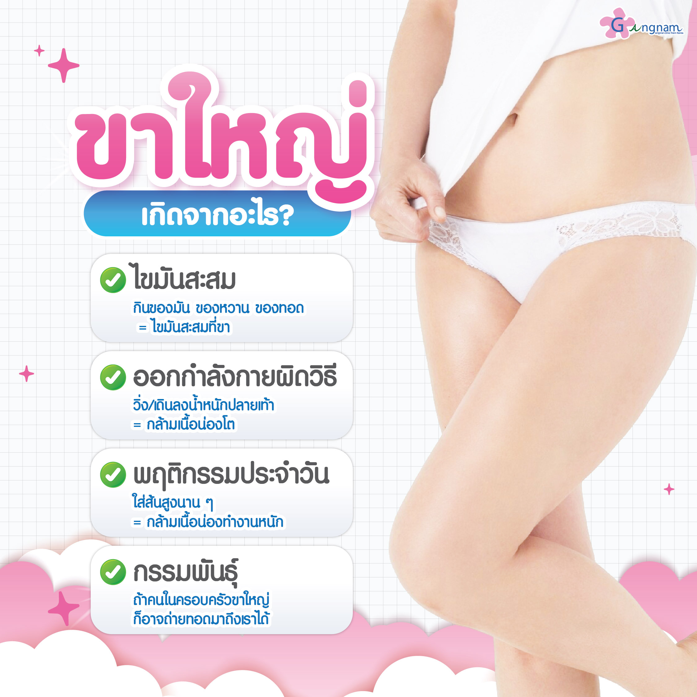 ขาใหญ่เกิดจากอะไร
