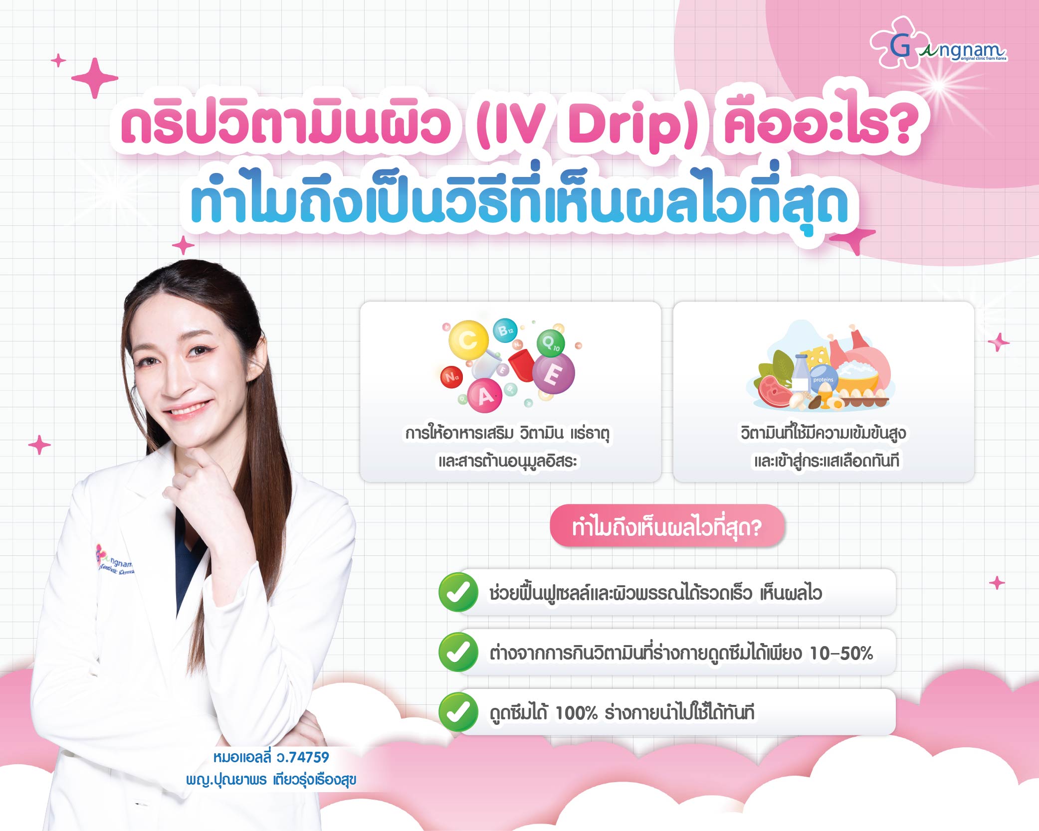 ดริปวิตามินผิว (IV Drip) คืออะไร? ทำไมถึงเป็นวิธีที่เห็นผลไวที่สุด​