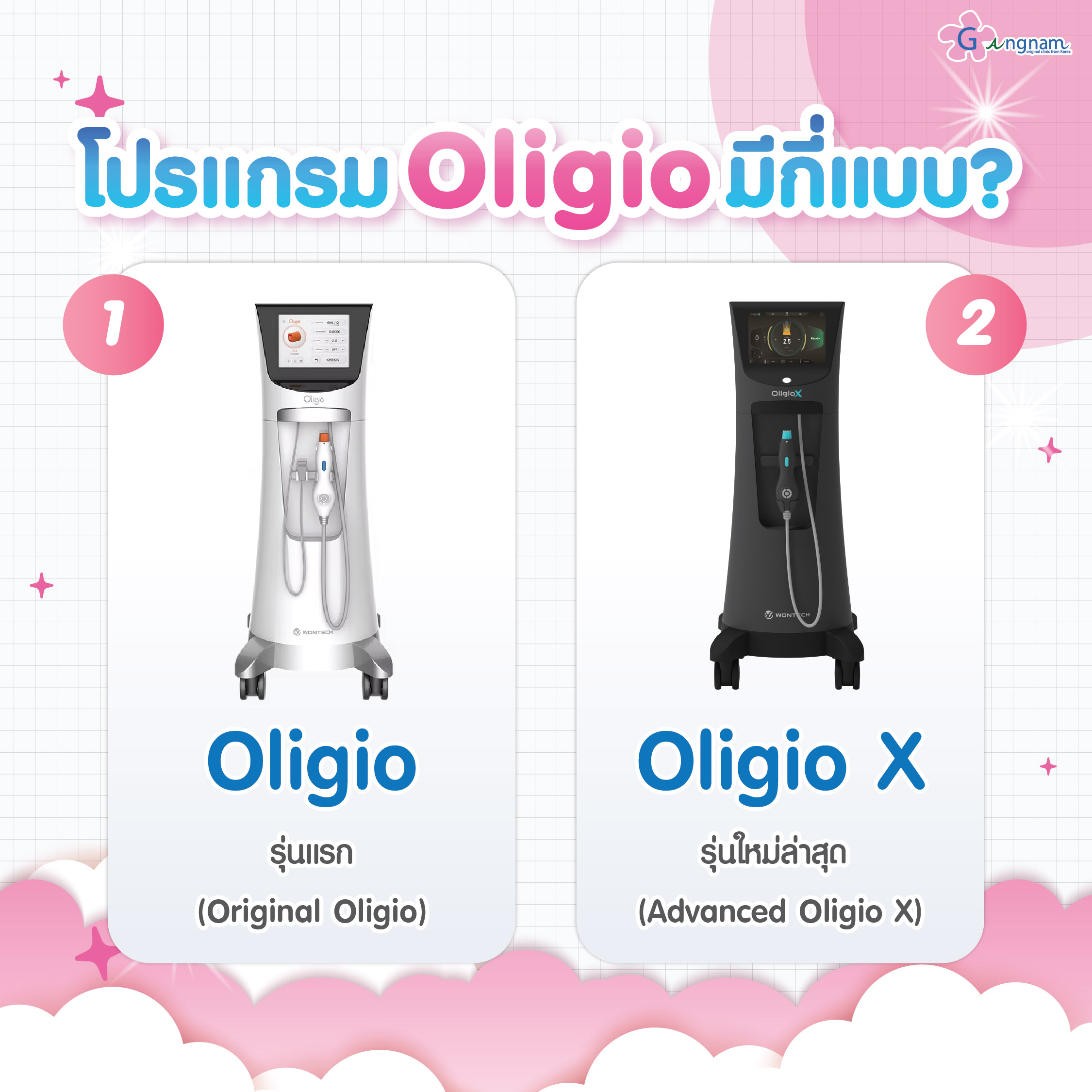 โปรแกรม Oligio มีกี่แบบ?