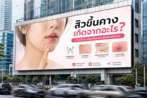 สิวขึ้นคางเกิดจากอะไร? ทำไมเป็นซ้ำ พร้อมวิธีดูแลและลดโอกาสทิ้งรอย