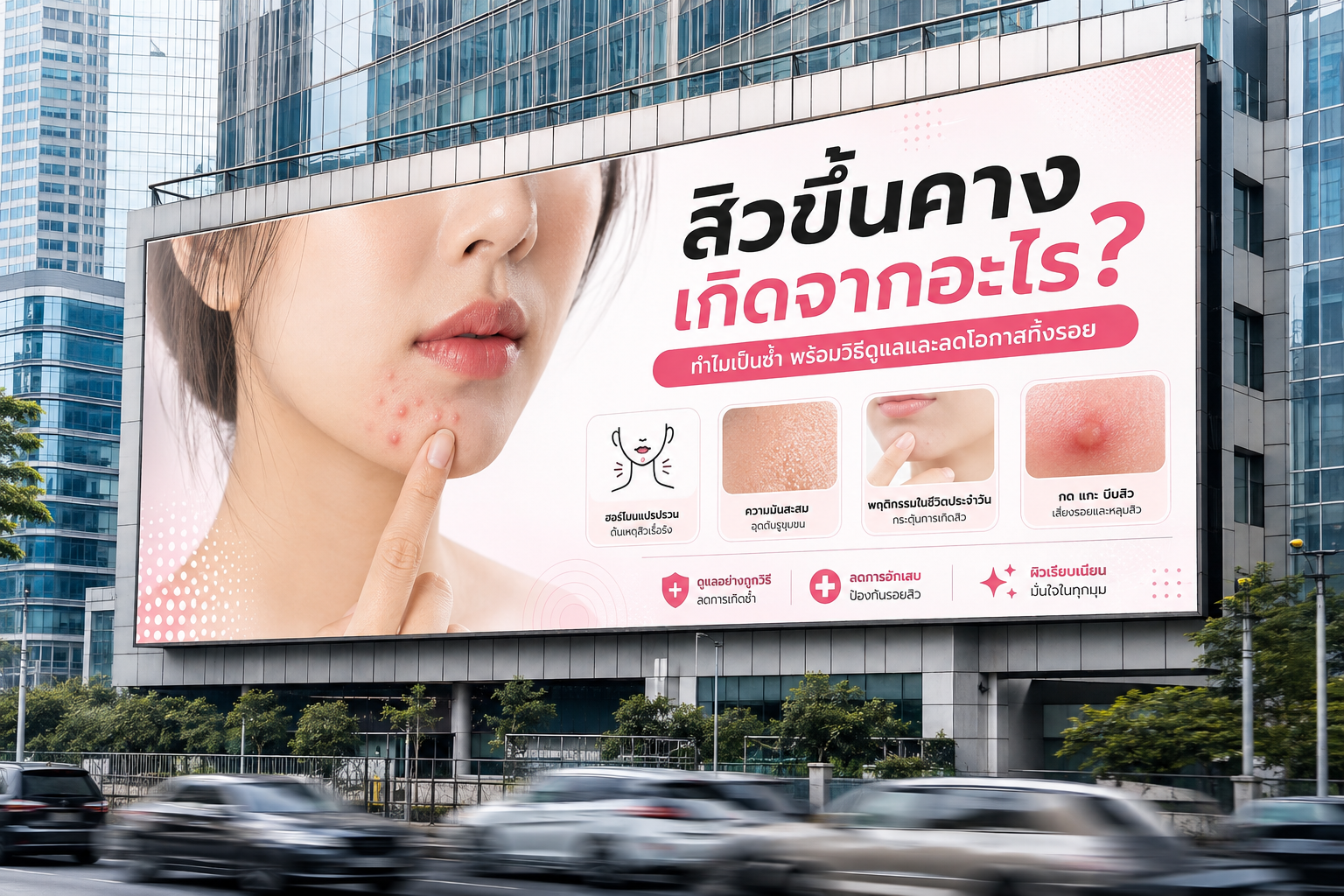 สิวขึ้นคางเกิดจากอะไร? ทำไมเป็นซ้ำ พร้อมวิธีดูแลและลดโอกาสทิ้งรอย
